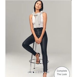 Abercrombie & Fitch black pleather